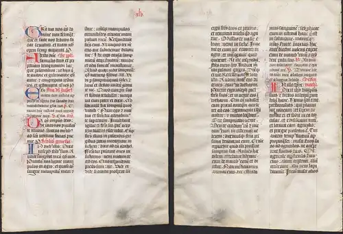 Missal Missale manuscript manuscrit Handschrift - (Blatt / leaf XLV)