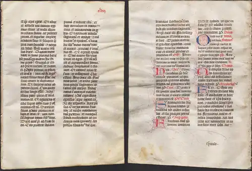 Missal Missale manuscript manuscrit Handschrift - (Blatt / leaf XLVIII)