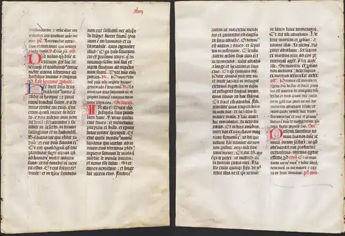 Missal Missale manuscript manuscrit Handschrift - (Blatt / leaf XLIIII)