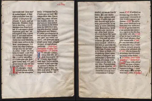 Missal Missale manuscript manuscrit Handschrift - (Blatt / leaf CCLVIII)