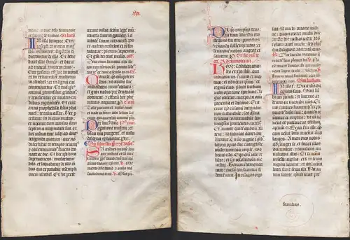 Missal Missale manuscript manuscrit Handschrift - (Blatt / leaf XVI)