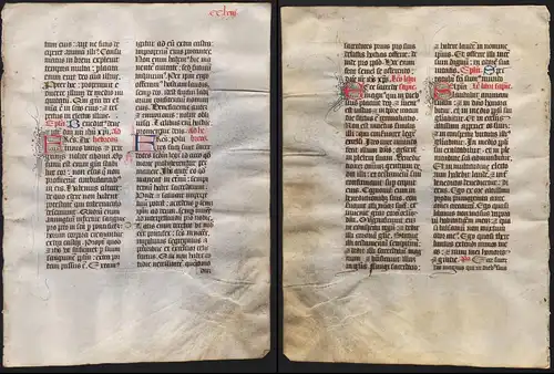 Missal Missale manuscript manuscrit Handschrift - (Blatt / leaf CCLXXII)