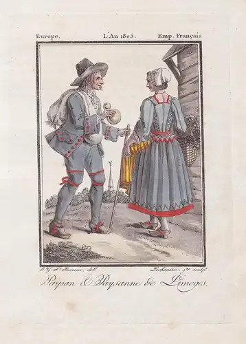 Paysan & Paysanne de Limoges - Limoges Haute-Vienne France Tracht Trachten costume