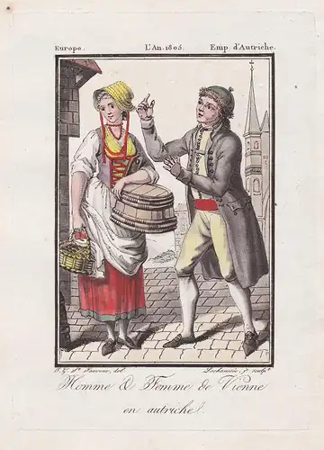 Homme & Femme de Vienne en Autriche - Wien Vienna Tracht Trachten costume