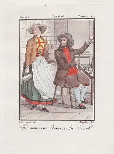 Homme et Femme du Tirol - Tirol Austria Österreich Tracht Trachten costume