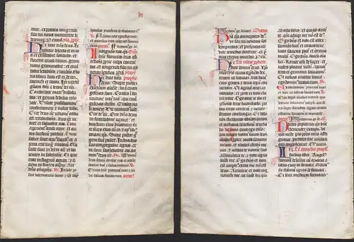 Missal Missale manuscript manuscrit Handschrift - (Blatt / leaf VI)