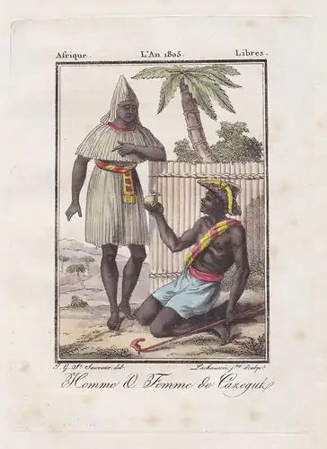 Homme & Femme de Cazeguth - Black people Africa Afrika Tracht Trachten costume