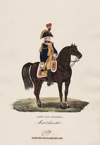 Marechaussee 1789  / Costumes Militaires Belges  - Belgique Belgium Belgien soldiers Soldat Militaria military
