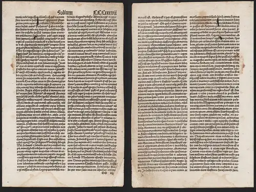 (Blatt CCCXXXVII) - Inkunabel Incunable / Italia Italy Italien Liber Chronicarum / Weltchronik