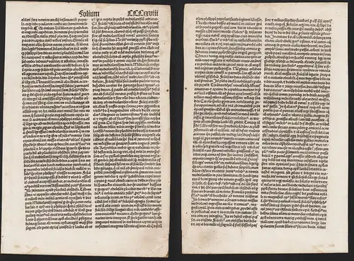 (Blatt CCCXXVIII) - Inkunabel Incunable / Italia Italy Italien Liber Chronicarum / Weltchronik