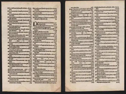 Inkunabel Incunable / Register Liber Chronicarum / Weltchronik