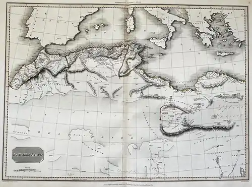 Northern Africa - North Africa Morocco Algeria Libya Tunisia Karte map