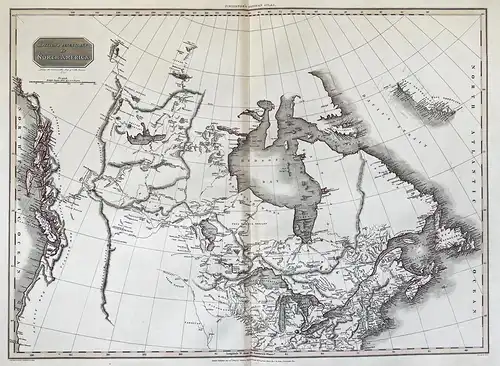 British Possessions in North America - Canada Kanada North America Karte map