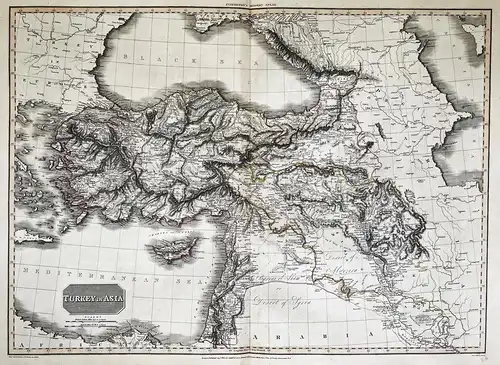 Turkey in Asia - Turkey Türkei Cyprus Syria Asia Karte map