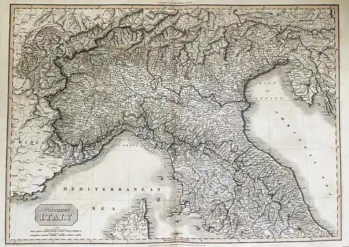 Norhern Italy - Italia Piemonte Liguria Tirol Südtirol Veneto Toscana Karte map