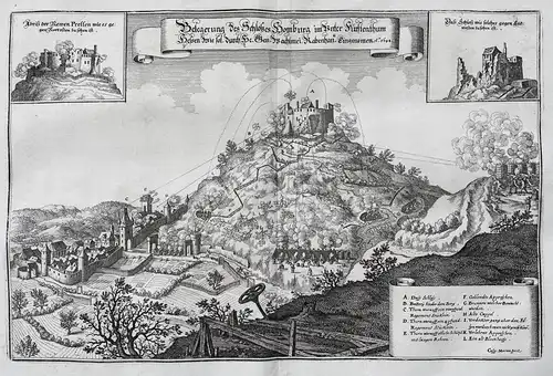 Belegerung des Schloßes Homburg im Unter Fürstenthum Hessen wie sol. durch He. Gen. Bachtmei Kabenhau. eingeno