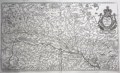 Alsatia Landgraviatus cum Suntgoia et Brisgoia - Alsace Elsass Breisgau Sundgau Karte carte map