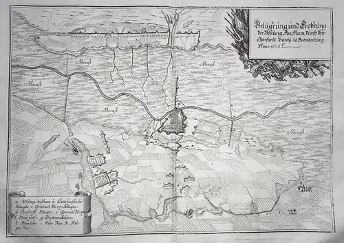 Belägerung und Erobrung der Vöstung Ancklam durch Ihro Churfürstl. Durchl. zu Brandenburg 1676 - Anklam Belage