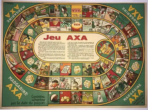 Jeu Axa - publicitaire Spiel game advertising Werbung