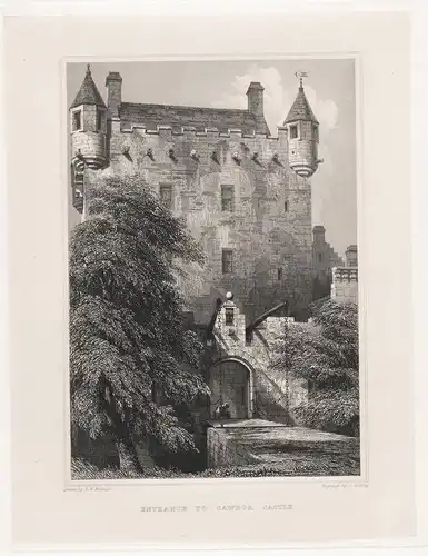 Entrance to Cawdor Castle. - Inverness Scotland Schottland Ansicht view