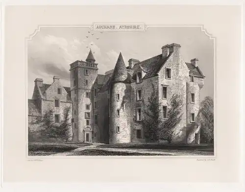 Auchans. Ayrshire. - Auchans Castle Dundonald Scotland Schottland Ansicht view