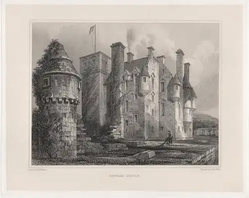 Newark Castle. - Nottinghamshire Scotland Schottland Ansicht view