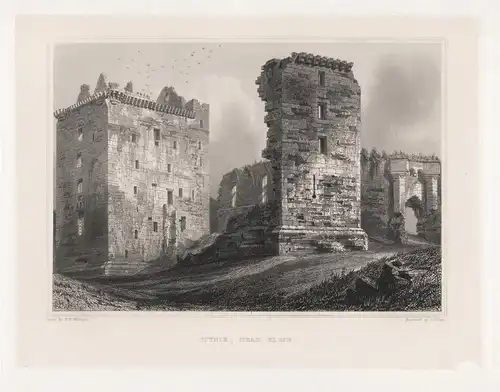 Spynie, near Elgin. - Spynie Palace Elgin ruins Ruinen Scotland Schottland Ansicht view