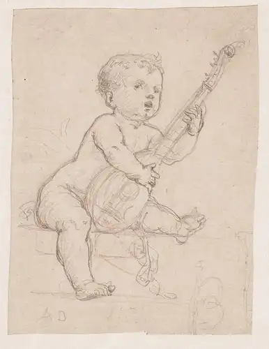 (Child with mandolin) - enfant Kind child Mandoline mandolin music musique Musik Amour Amor dessin