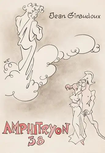 Jean Giraudoux - Amphitryon 38 - book cover Umschlag advertising Werbung dust jacket