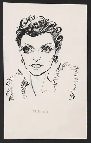 Ulrich - Louise Ulrich (1910-1985) Film cinema Schauspielerin actress Portrait