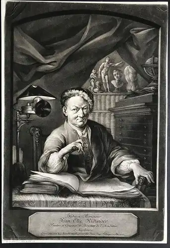 Jean de Ridinger - Johann Elias Ridinger (1698-1767) engraver painter Kupferstecher graveur Portrait