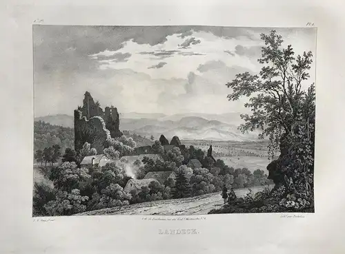 Landeck - Burg Landeck Teningen Emmendingen Baden-Württemberg Ansicht