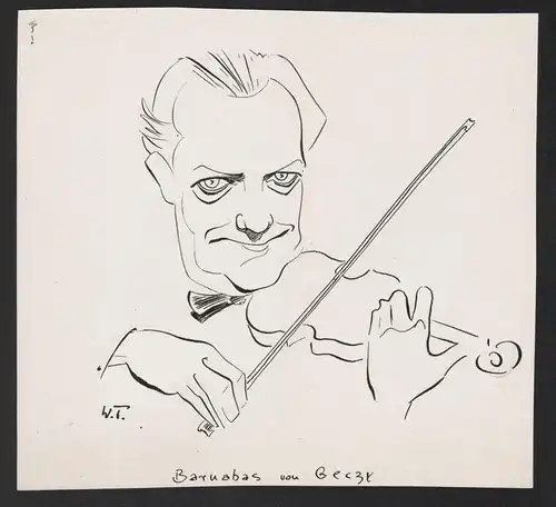 Barnabas von Geczy - Barnabas von Geczy (1897-1971) Violonist Kapellmeister composer Komponist Portrait