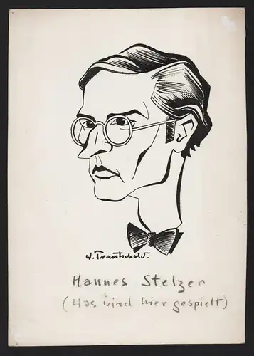 Hannes Stelzer - Hannes Stelzer (1910-1944) / Im Film Was wird hier gespielt aus dem Jahre 1940 / Film cinema