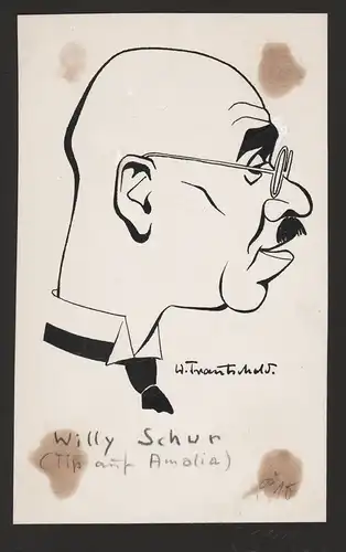 Willy Schur - Willi Schur (1888-1940) / In seinem letzten Film Tip auf Amalia aus dem Jahre 1940 / Film cinema