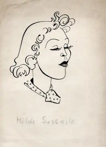 Hilde Sessak (1915-2003) Film cinema Schauspielerin actress Portrait