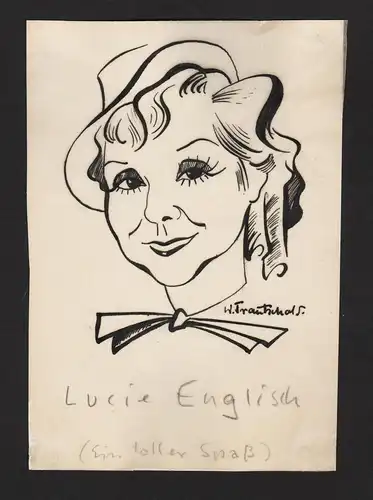 Lucie Englisch - Lucie Englisch (1902-1965) Film cinema actress Schauspielerin Portrait