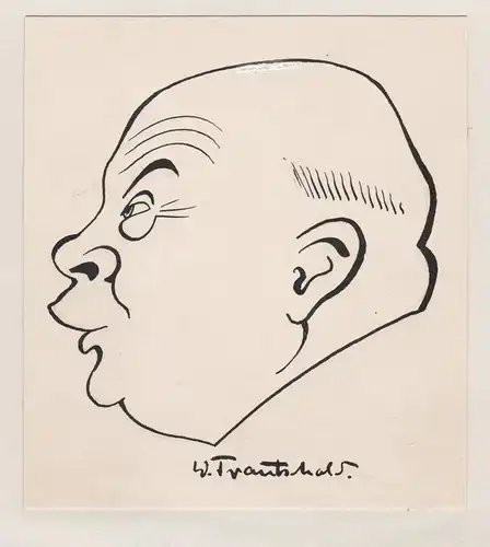 Ludwig Schmitz - Ludwig Schmitz (1884-1954) Film cinema Schauspieler actor Portrait Karikatur caricature
