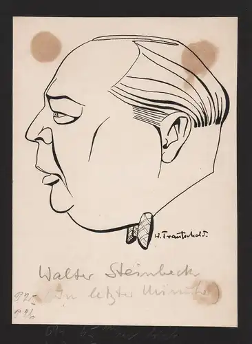 Walter Steinbeck - Walter Steinbeck (1906-1978) Film cinema Schauspieler actor Portrait
