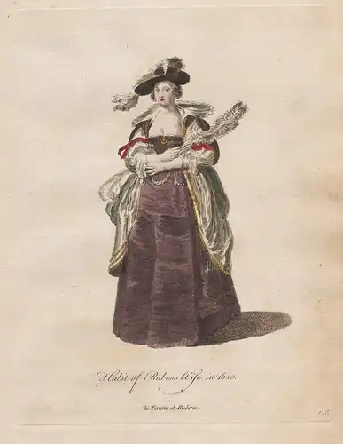 Habit of a Rubens Wife, in 1620 - Baroque Barock (1614 - 1673) Helena Hélène Fourment Ruben Flämish Flandern B