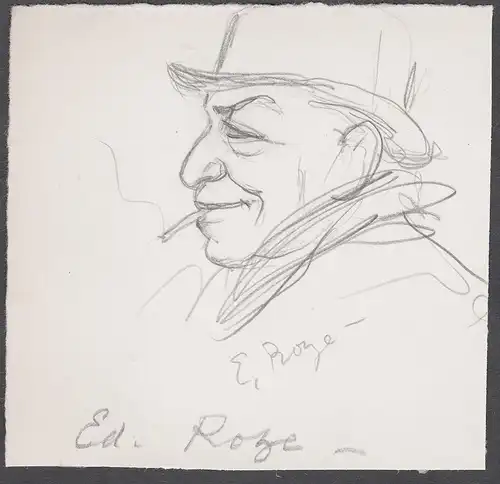 Ed. Roze - Edmond Roze (1878-1943) Film cinema acteur actor Portrait