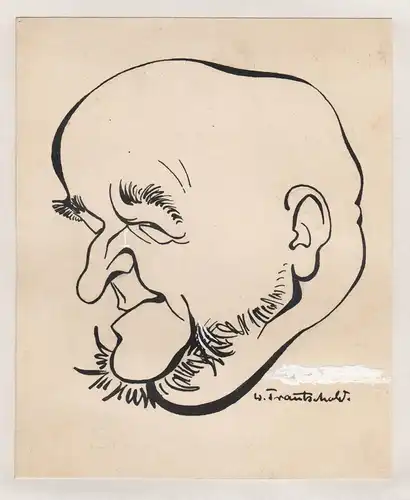 Ernst Legal - Ernst Legal (1881-1955) Film cinema Schauspieler actor Regisseur Portrait Karikatur caricature