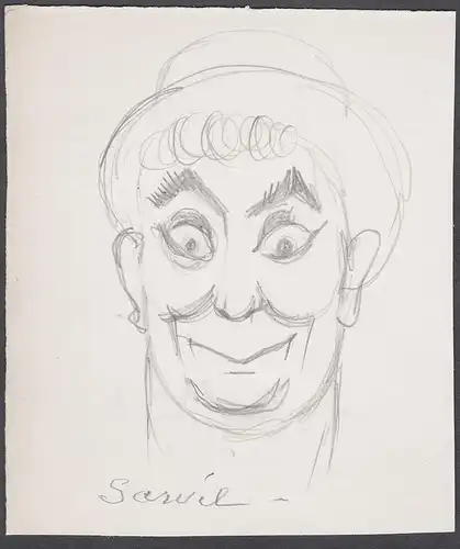 Sarvil - René Sarvil (1901-1975) Film cinema actor acteur Portrait