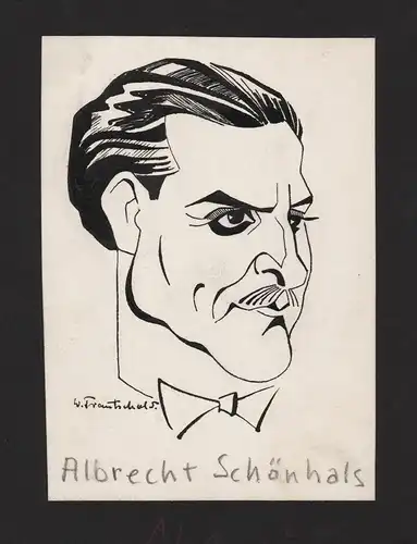 Albrecht Schönhals - Albrecht Schoenhals (1888-1978) Film cinema Schauspieler actor Portrait