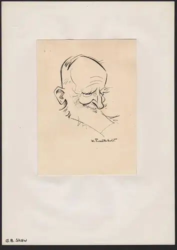 G. B. Shaw - George Bernard Shaw (1856-1950) playwright critic writer author Portrait
