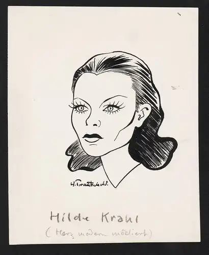 Hilde Krahl - Hilde Krahl (1917-1999) / Im Film Herz modern möbliert aus dem Jahre 1940 / cinema Schauspieler