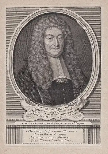 Charles du Fresne - Charles du Fresne (1610-1688) jurist historien lexicographer Jurist jurist avocat Portrait