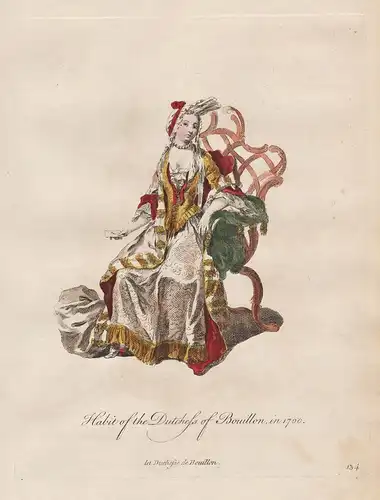 Habit of a dutchess of Bouillon, in 1700 - duchess Herzogin Belgien Belgium Trachten costumes costume Tracht