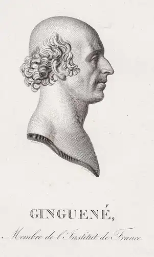 Ginguené - Pierre Louis Ginguene (1748-1816) author critic poete historien poet Portrait