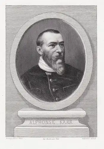 Alphonse Karr - Alphonse Karr (1808-1890) romancier novelist journaliste critic Portrait